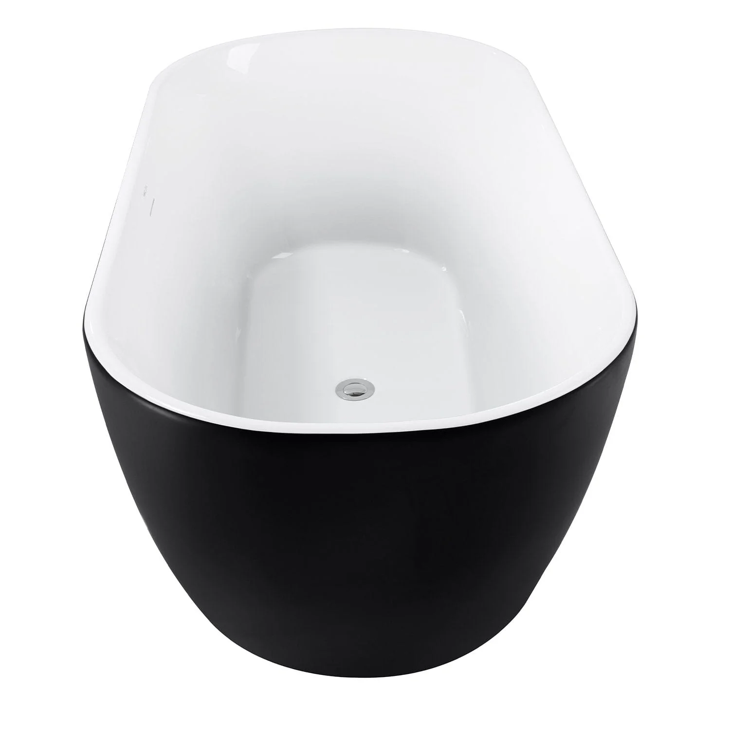 Mokleba 59'' Acrylic Freestanding Flatbottom Bathtub Seamless Soaking Stand Alone Tub - Image 8