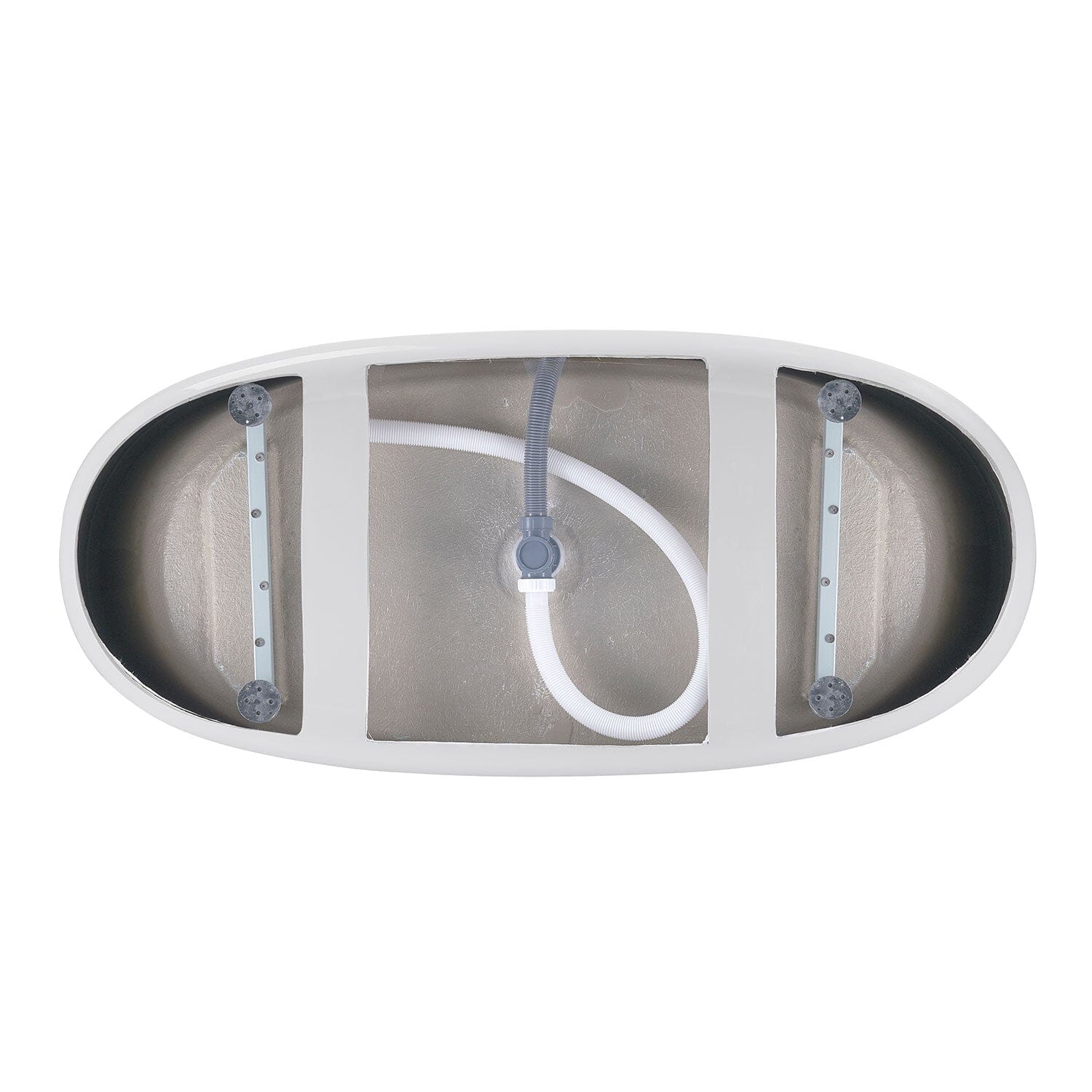 Mokleba 59" Acrylic Modern Bathtub Oval Shape Freestanding Soaking Tub - Image 31
