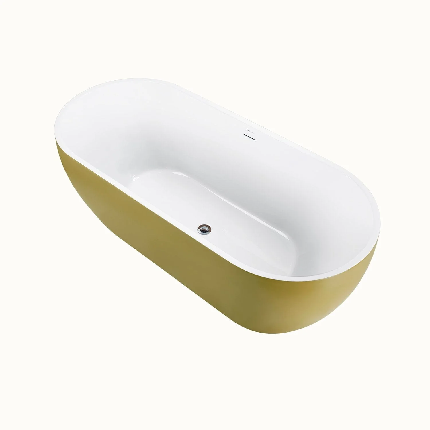 Mokleba 59" Center Drain Freestanding Soaking Bathtub - Image 29