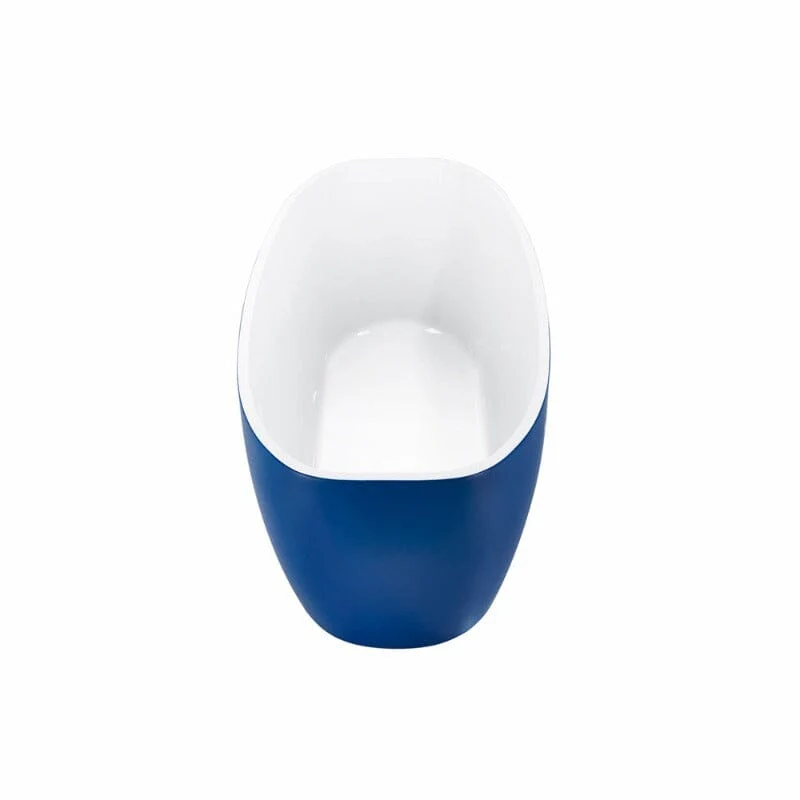 Mokleba 59" Acrylic Egg Shape Free Standing Tub for Bathroom - Image 35