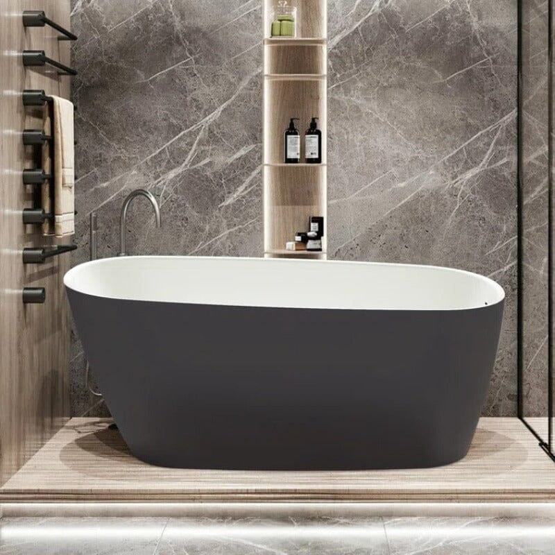 Mokleba 59" Acrylic Single Slipper Bathtub, Modern Style, Color Consistency, Exclusive Patent - Image 17