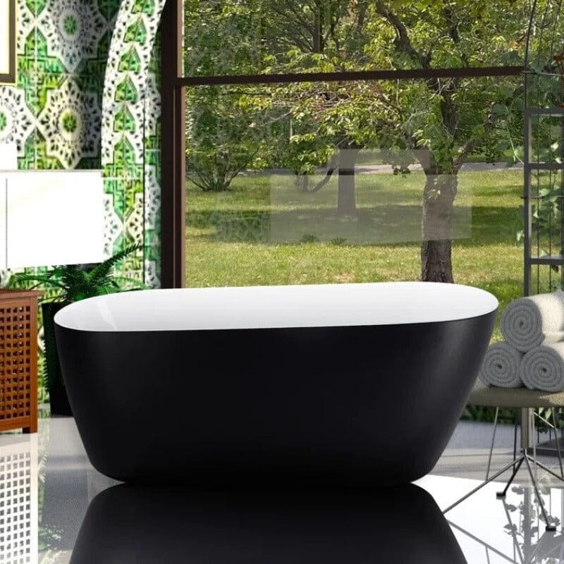 Mokleba 59" Acrylic Single Slipper Bathtub, Modern Style, Color Consistency, Exclusive Patent - Image 21