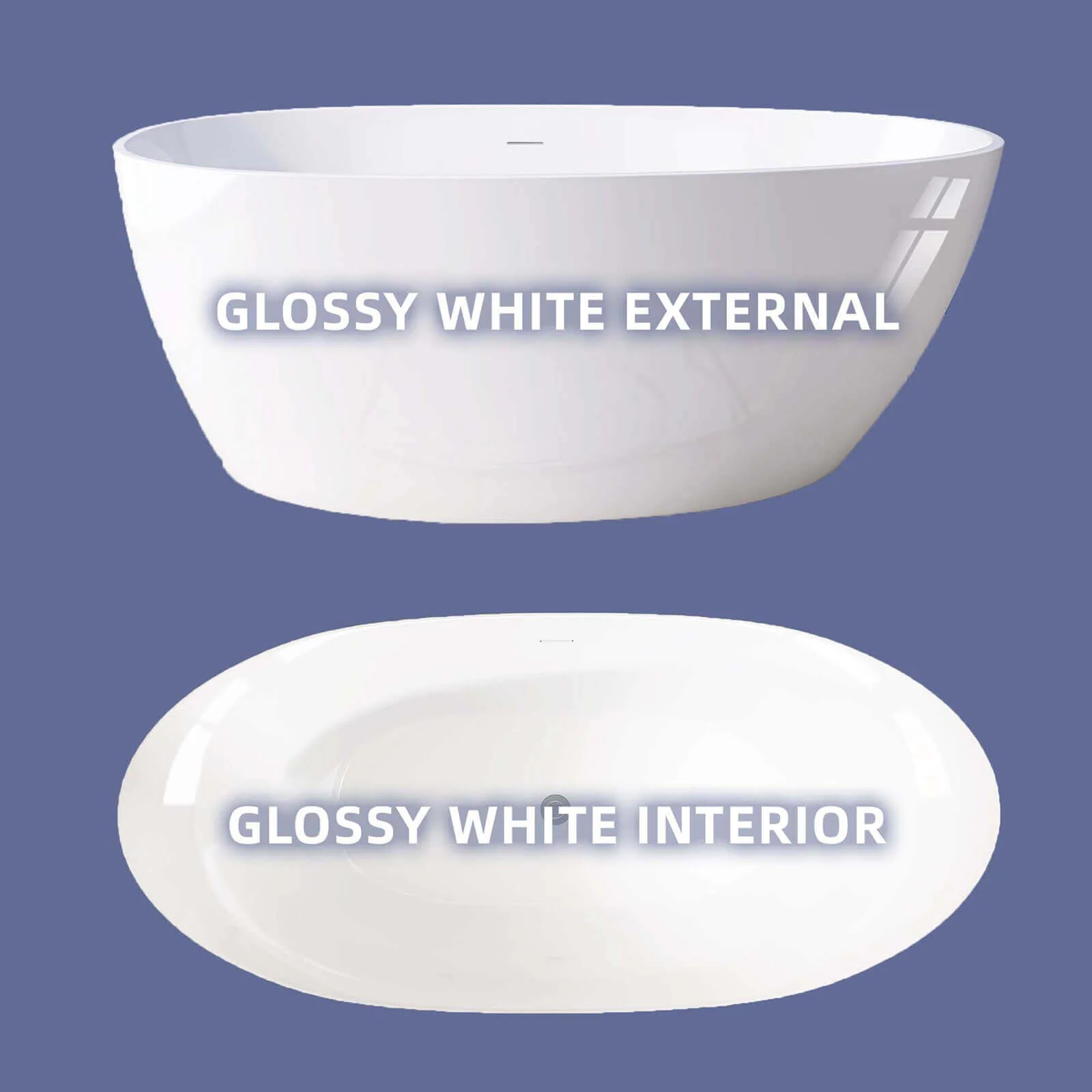 59" Insulated Acrylic Soaking Tub - Image 9