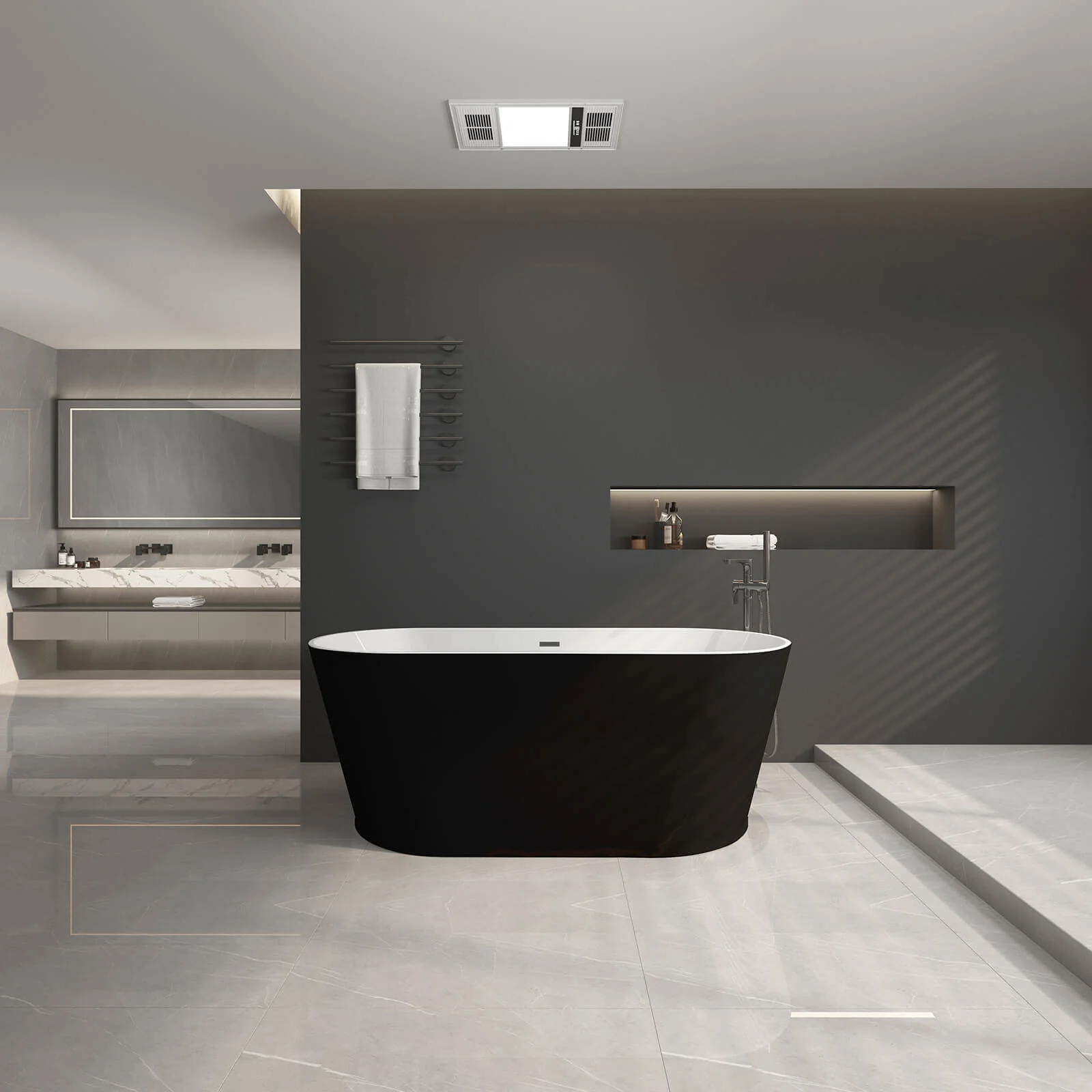 59" Non-Porous Acrylic Bathtub - Image 10