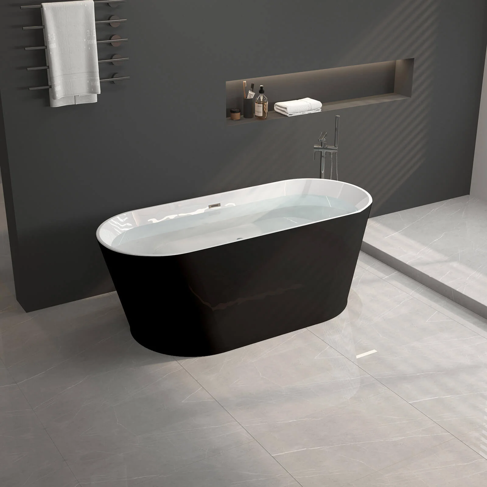 59" Non-Porous Acrylic Bathtub - Image 11