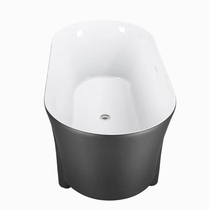 Giving Tree 59'' Modern Luxury Freestanding Soaking Bathtub with Feet Acrylic - Image 17
