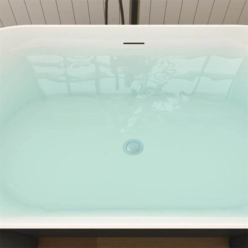 Giving Tree 59'' Modern Luxury Freestanding Soaking Bathtub with Feet Acrylic - Image 19