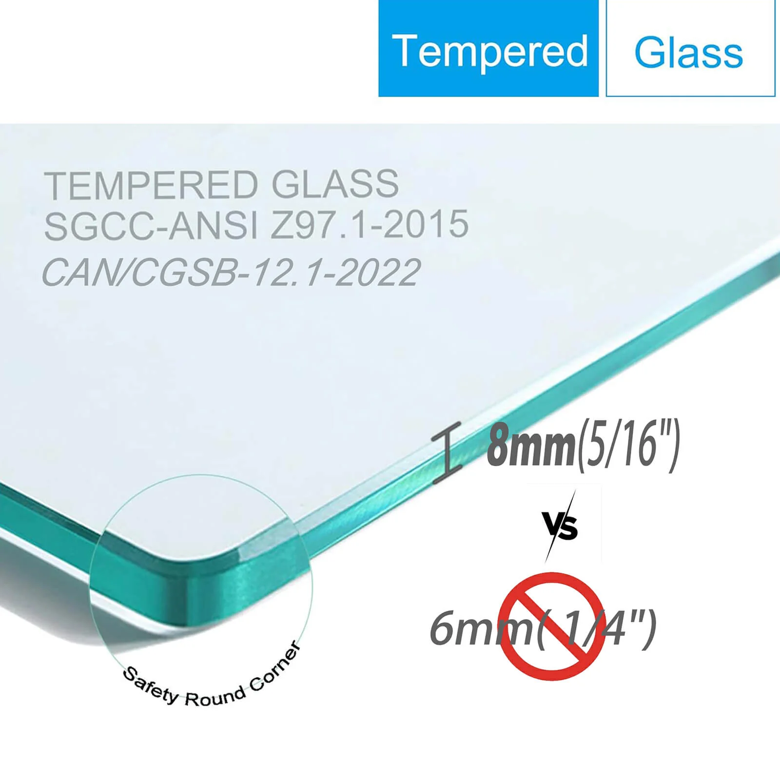 56"-60" x 70" Single Sliding Glass Shower Door with Soft Close - Image 9