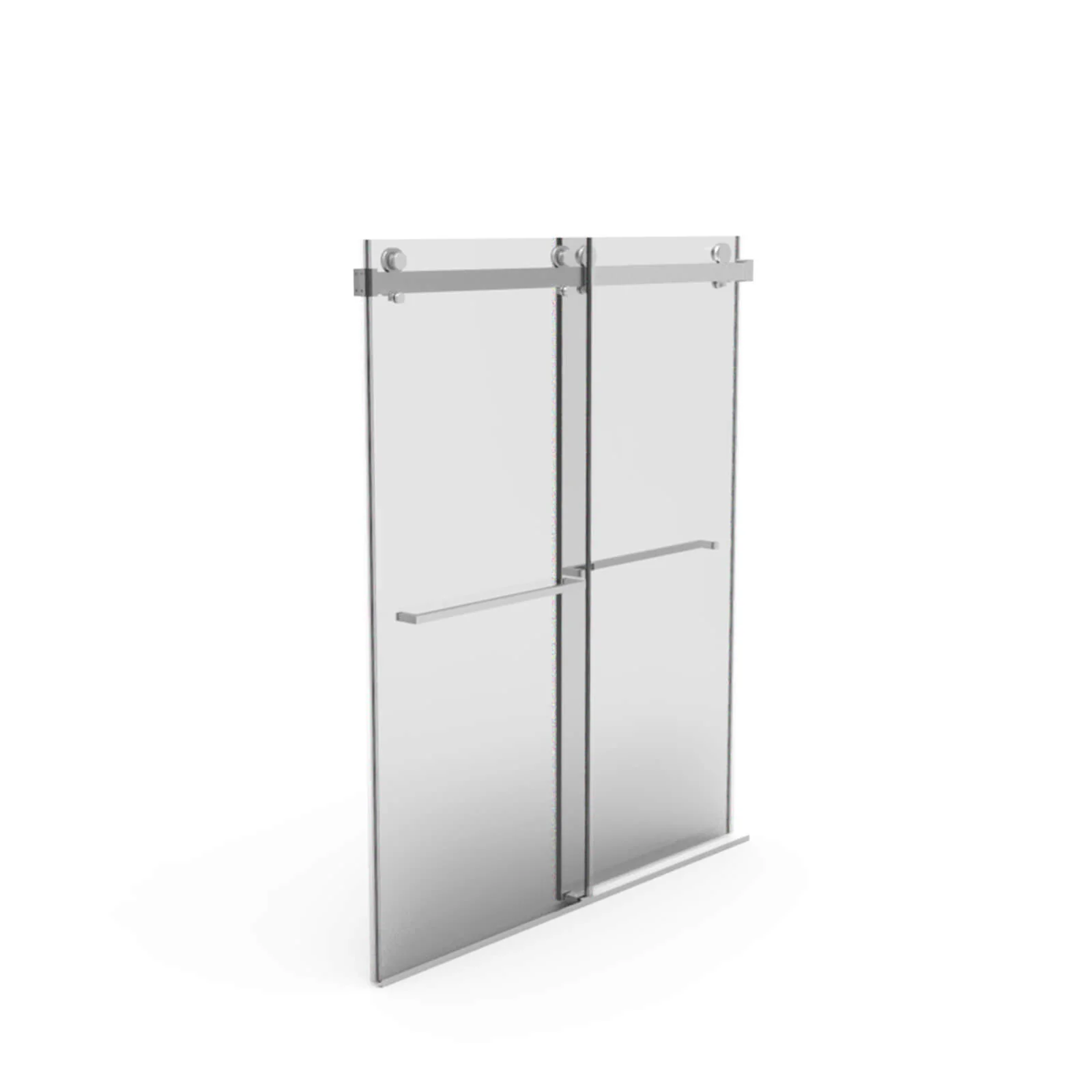56"-60" x 76" Brushed Nickel Bypass Shower Door with 10mm Tempered Glass - Image 14