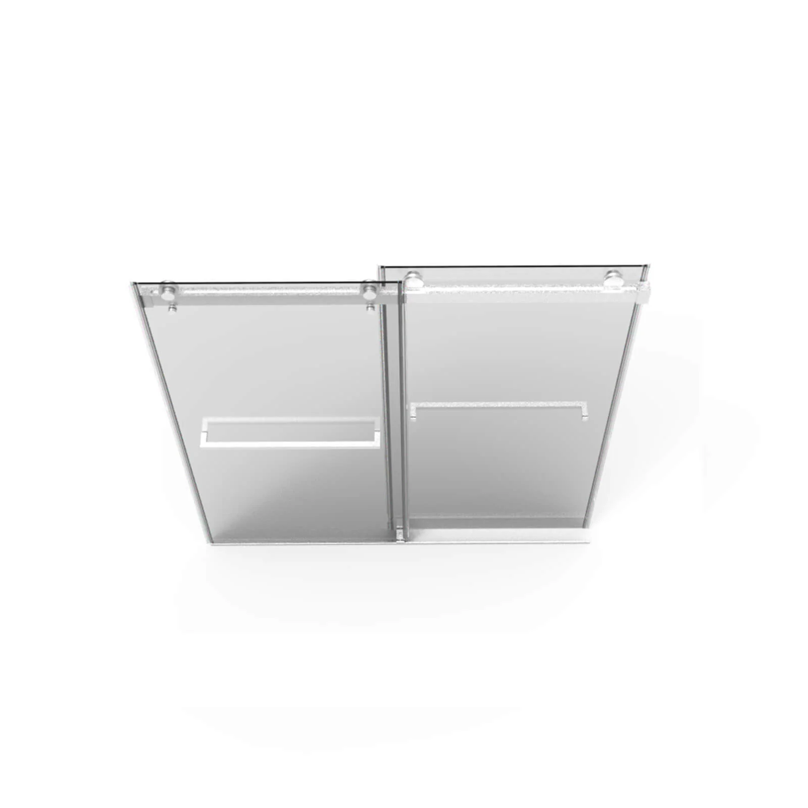 56"-60" x 76" Brushed Nickel Bypass Shower Door with 10mm Tempered Glass - Image 15