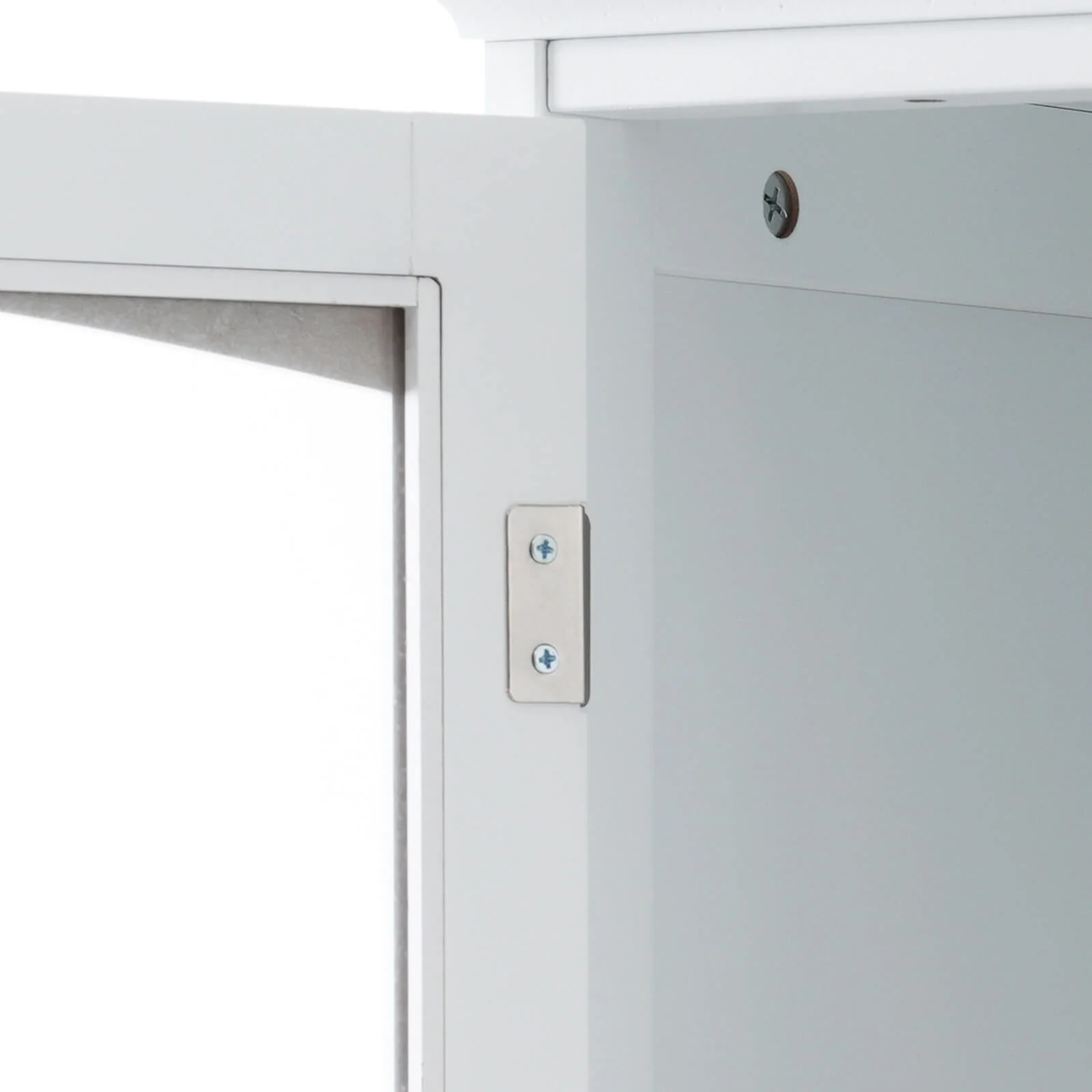 63" Tall White Freestanding Linen Cabinet - Image 18
