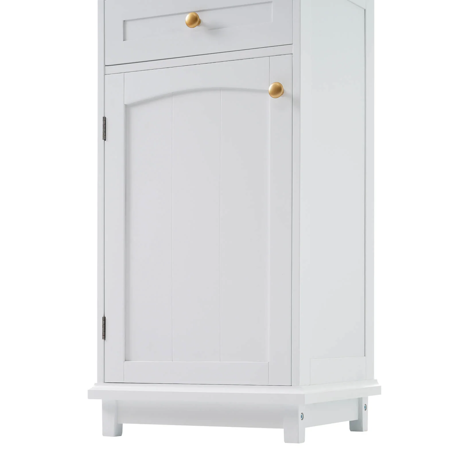 63" Tall White Freestanding Linen Cabinet - Image 21