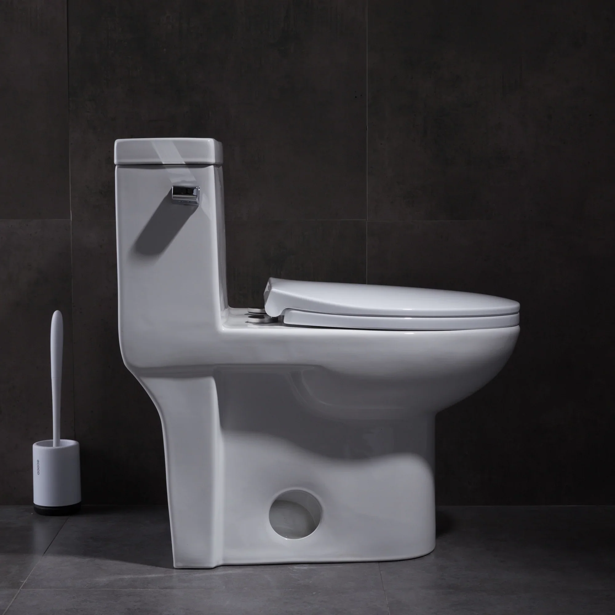 1.28 GPM (Water Efficient) One-Piece ADA Elongated Toilet, Soft Close Seat Included (cUPC Approved) - 28"x 14.5"x 29" - Image 7