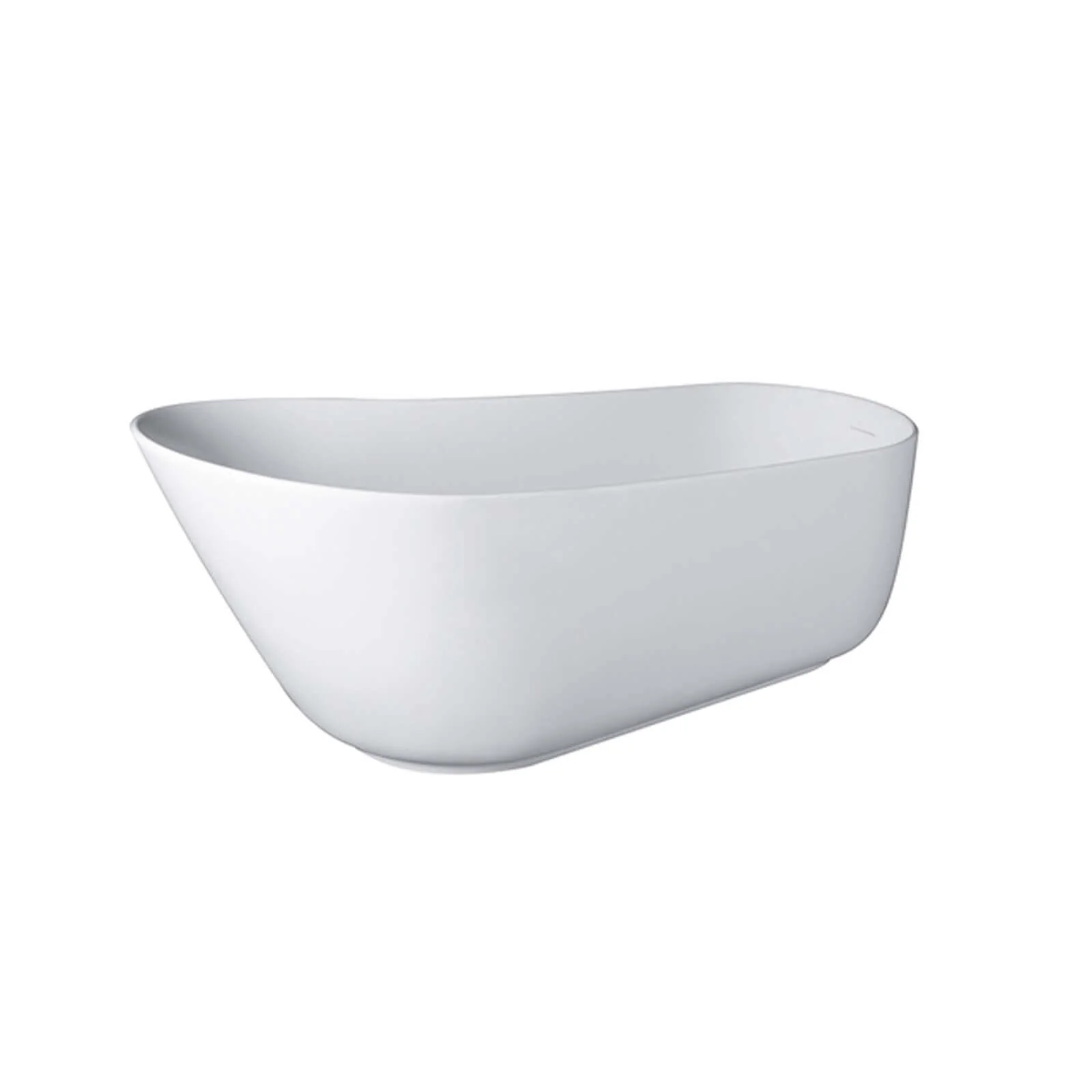 67" Matte White Slipper Stand-Alone Bathtub - Image 3