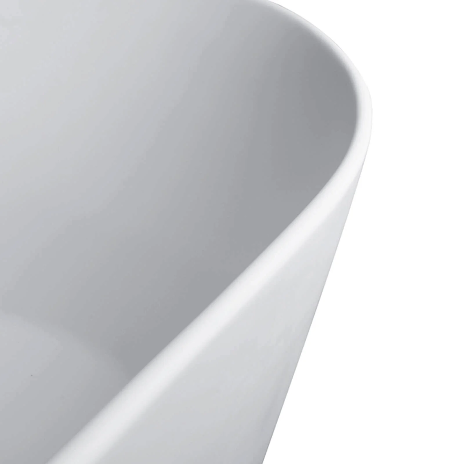 67" Matte White Slipper Stand-Alone Bathtub - Image 4
