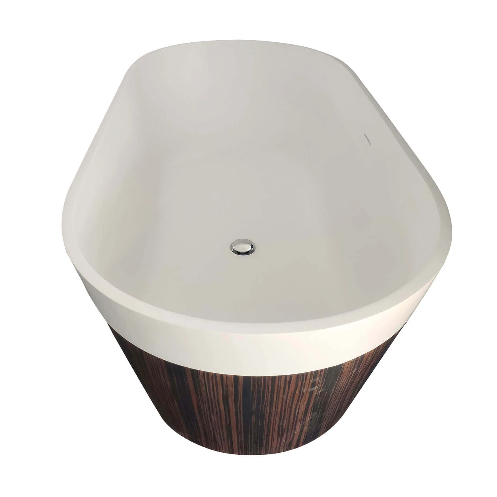 67" Pine-Like Grain Solid Surface Bathtub - Image 2