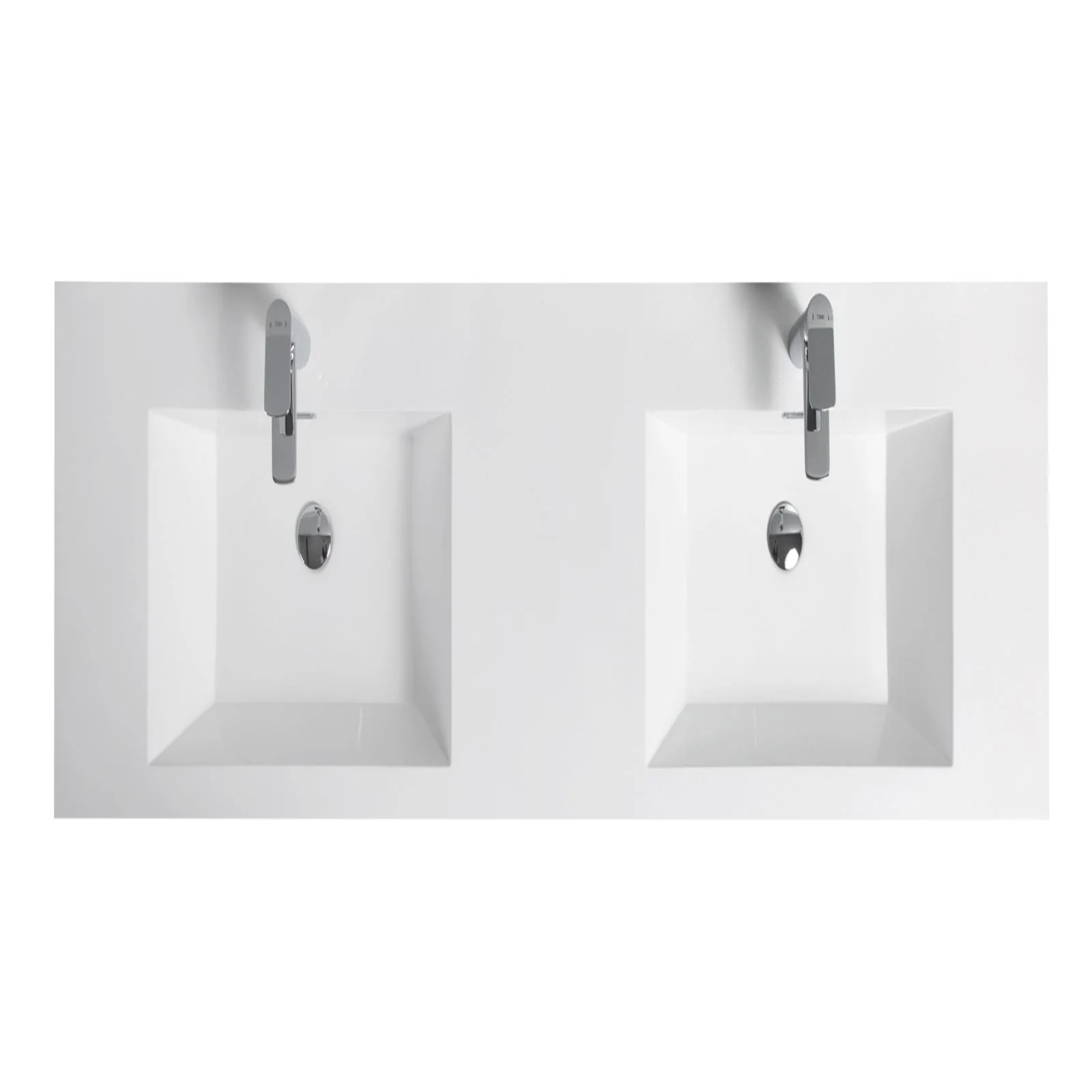 72" Black Floating Bathroom Vanity with Dual Resin Basins & 4 Soft-Close Drawers - Image 10