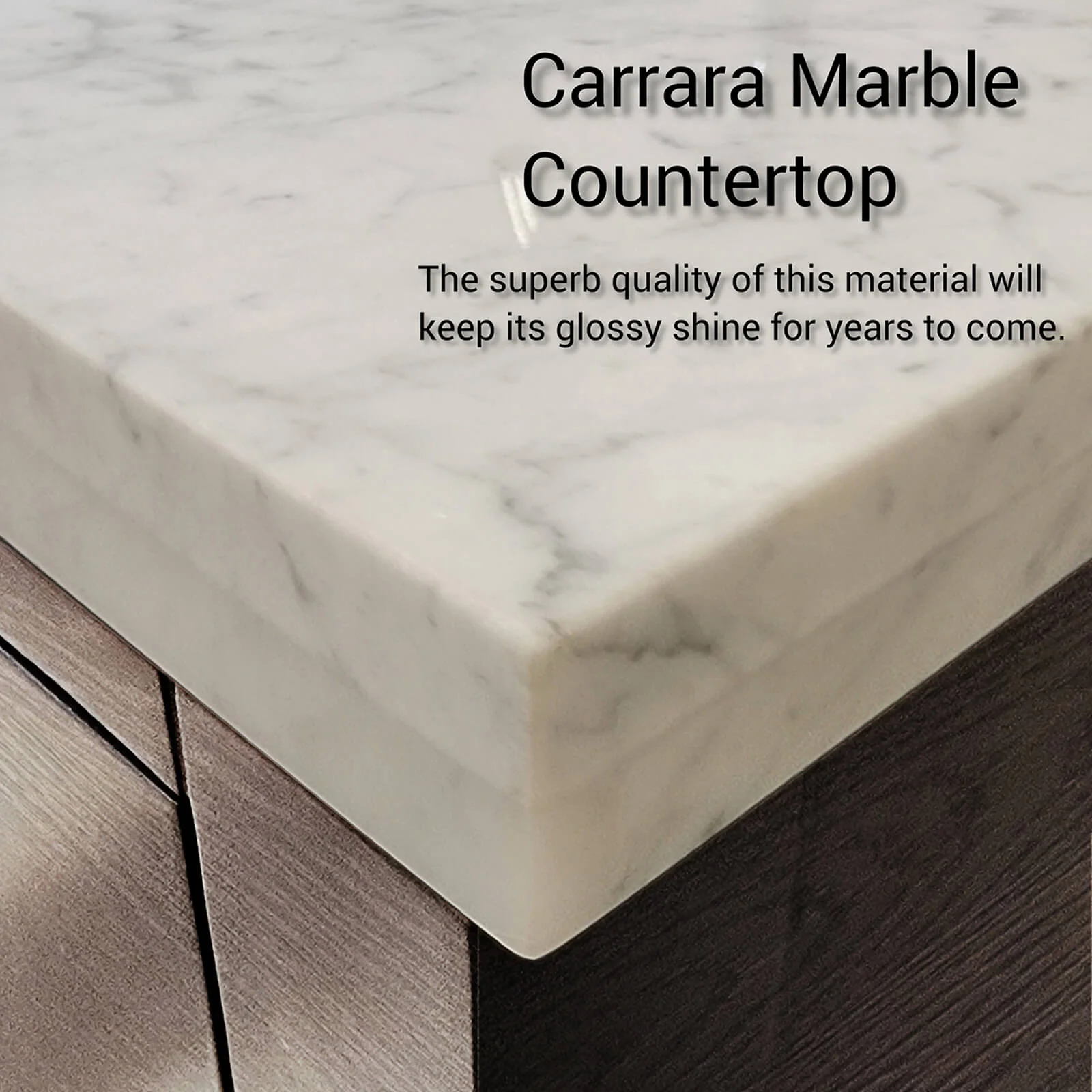 72" Gray Oak Bathroom Vanity with Toe Kick - Image 3