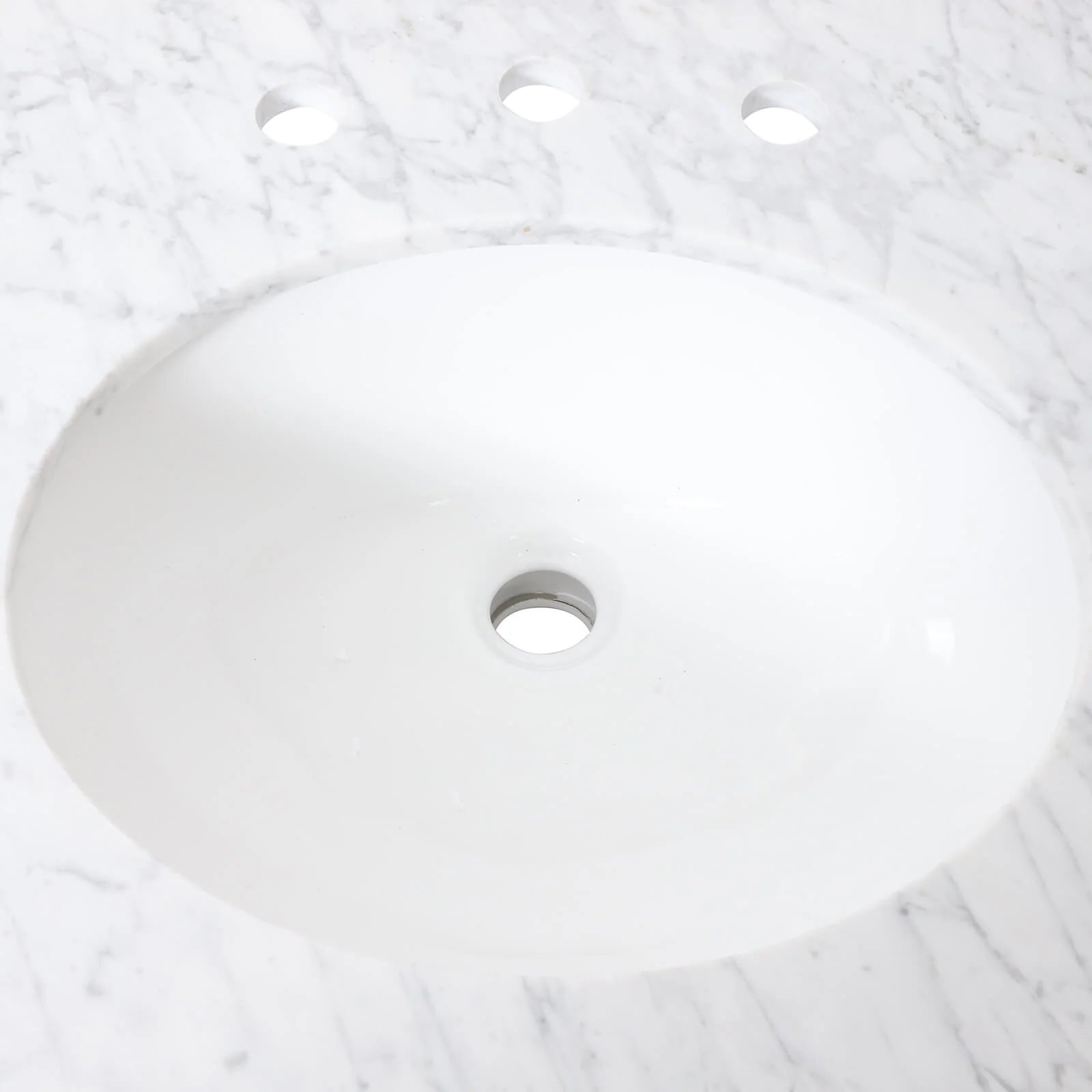 73" x 22" Marble Vanity Top with Double Ceramic Sinks - Image 9