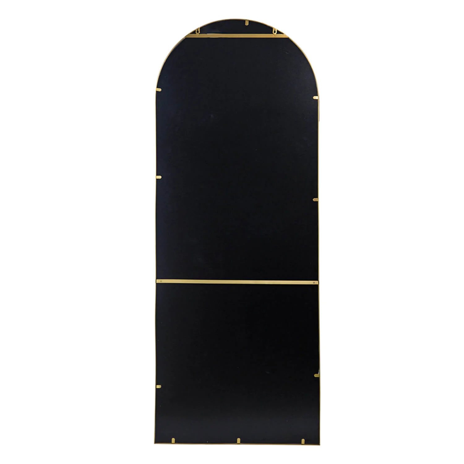 74" x 28" Gold Arch Full Length Mirror with Protective Iron Frame - Image 6