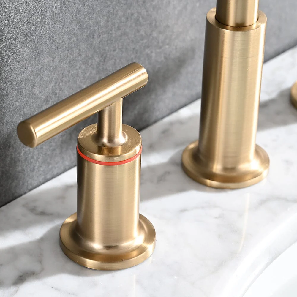 8 in. Widespread Double Handle Bathroom Faucet with Pop Up Drain - Image 4