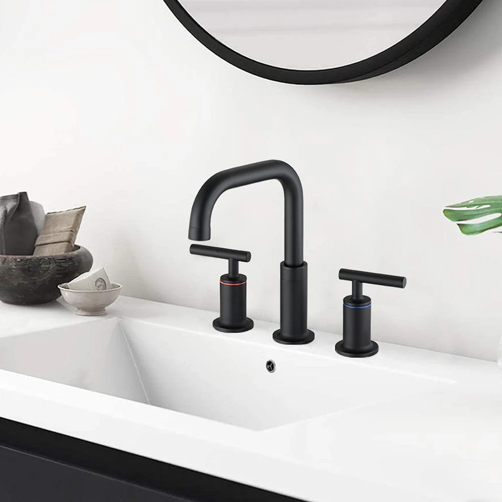 8 in. Widespread Double Handle Bathroom Faucet with Pop Up Drain - Image 9