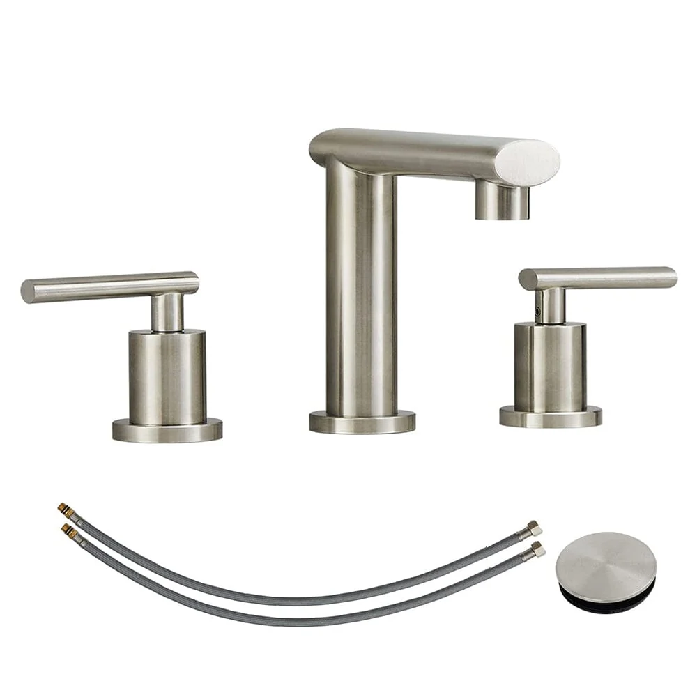 8-Inch Widespread Bathroom Faucet for Sink 3 Hole, 2-Handles with Pop Up Drain - Image 2