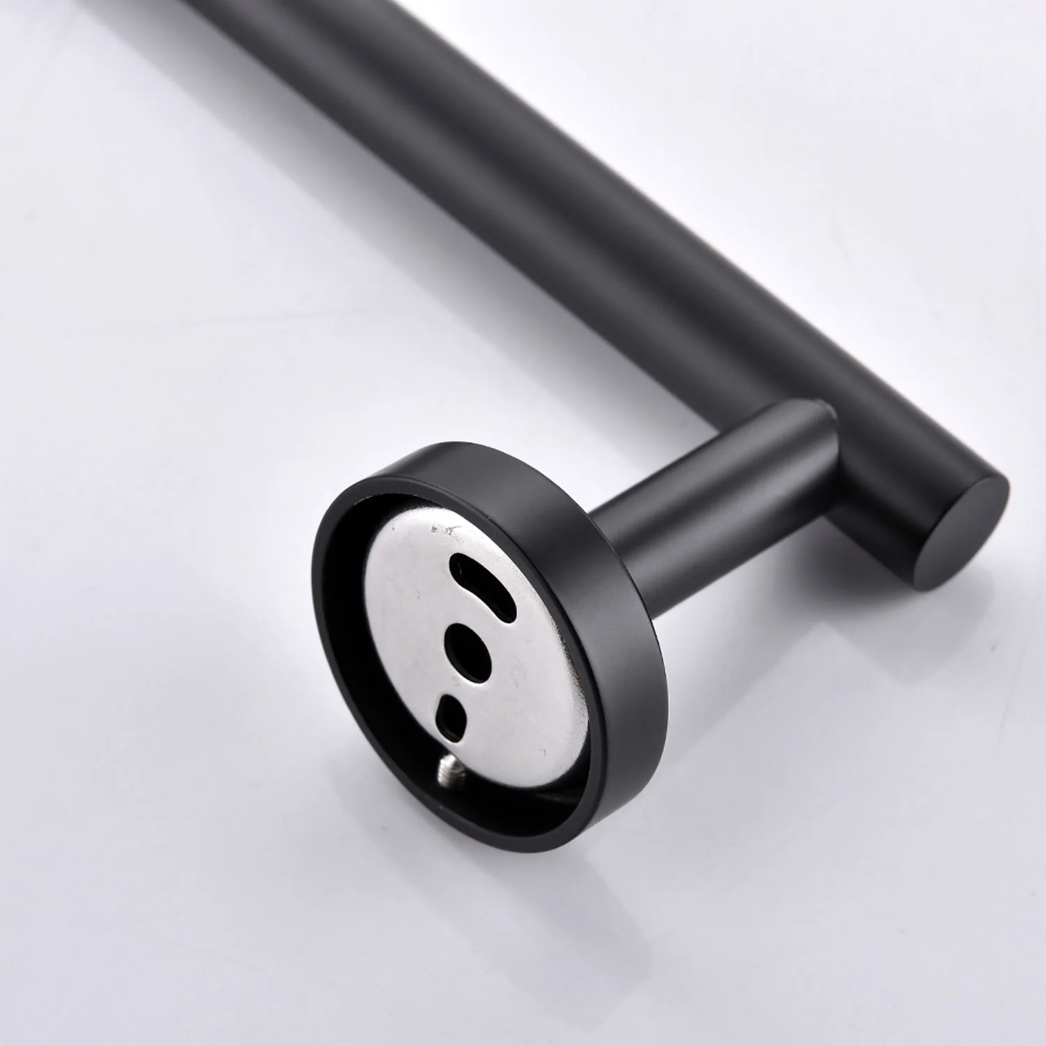 8-Piece Stainless Steel Matte Black Bathroom Hardware Set - Image 5
