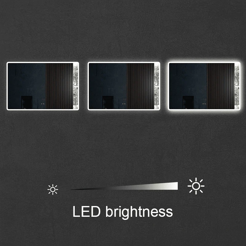 Anti-fog Rounded Rectangular Bathroom Mirror - Image 43