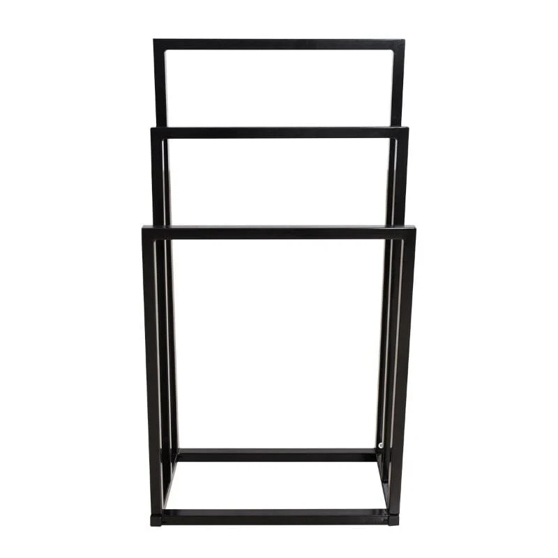 Bathroom 3 Tier Stainless Steel Freestanding Towel Rack Stand for Bath Floor Hand Towel - Image 4