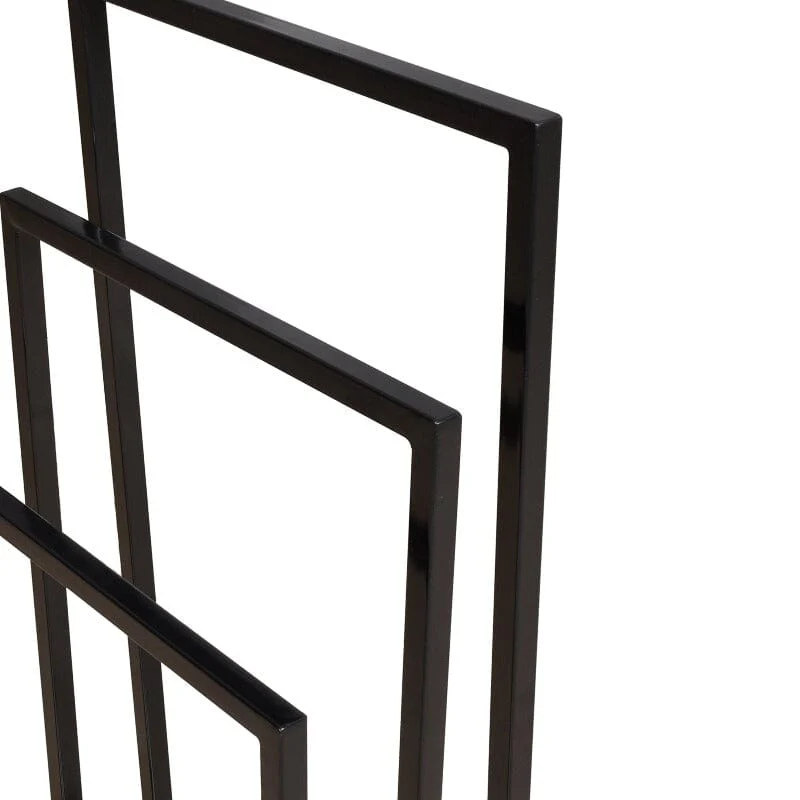 Bathroom 3 Tier Stainless Steel Freestanding Towel Rack Stand for Bath Floor Hand Towel - Image 5