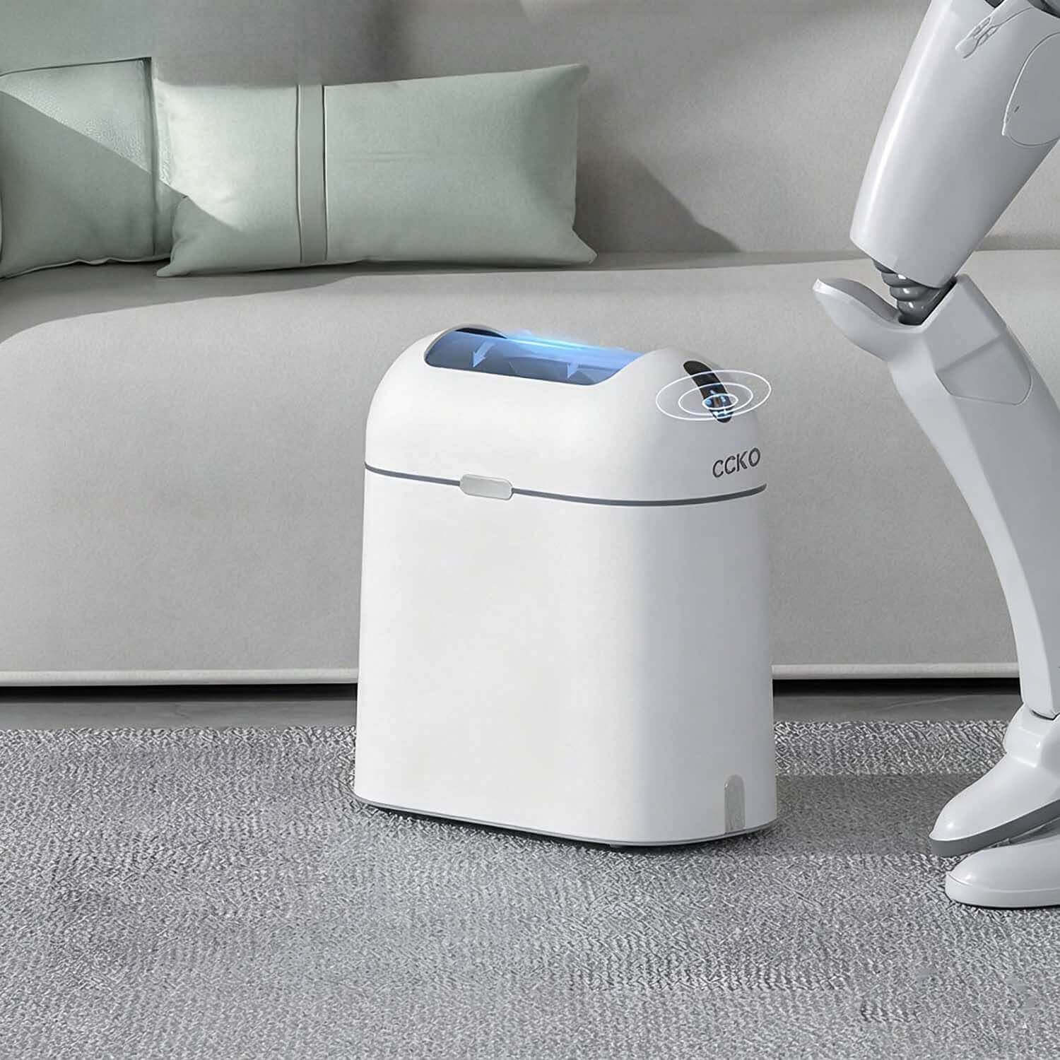 Bathroom Automatic Trash Can with Large Capacity Waste Bin - Image 3
