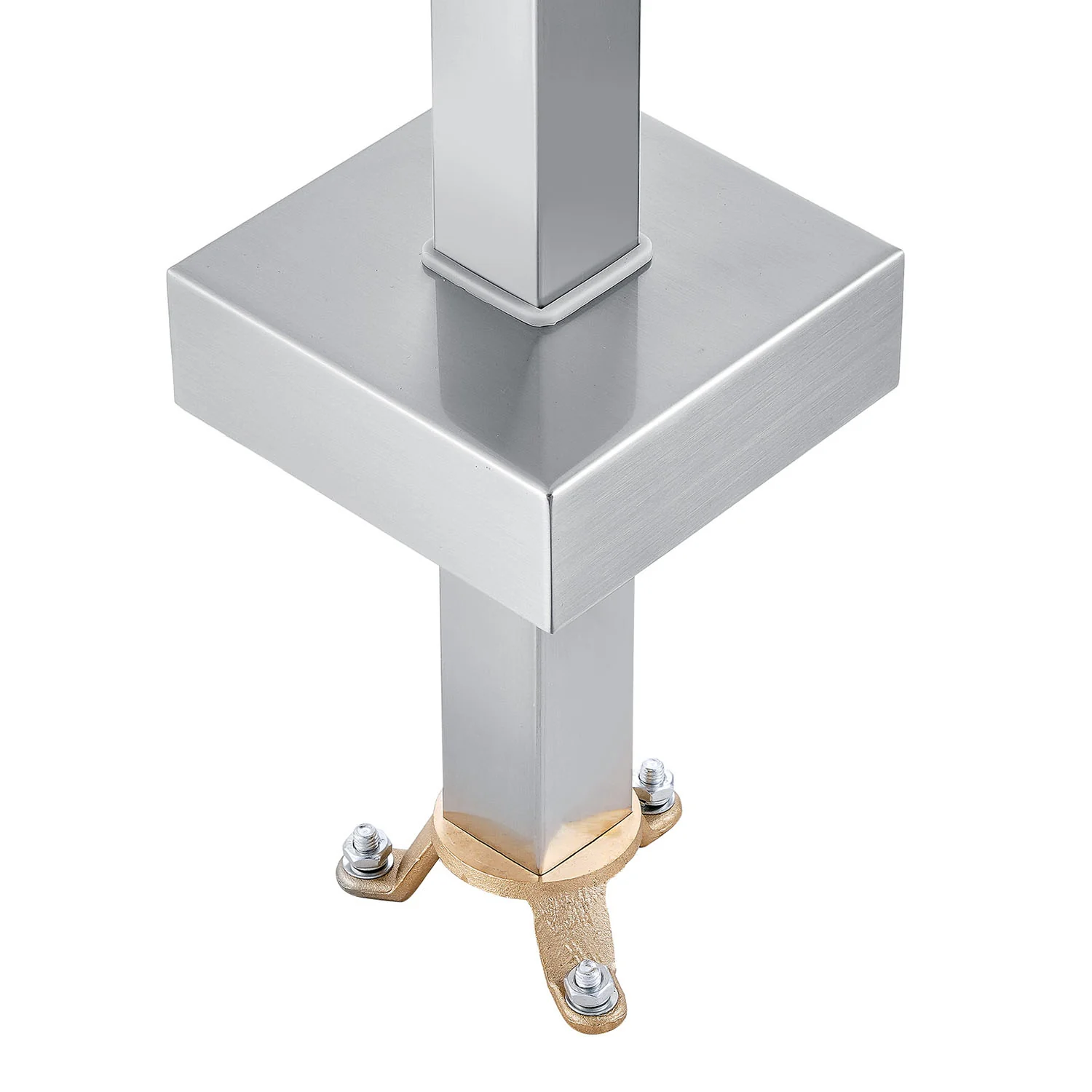 Bathroom Freestanding Tub Filler Faucet with Hand Shower Silver - Image 5