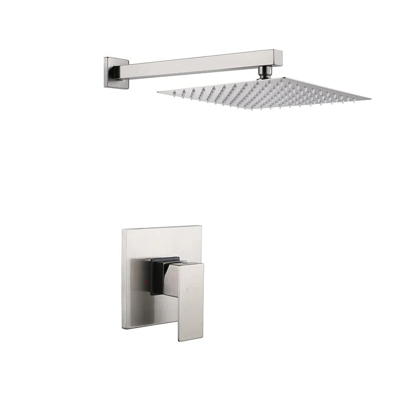 Bathroom Shower System 10'' Wall Mounted Shower Head with Rough-in Valve - Image 21