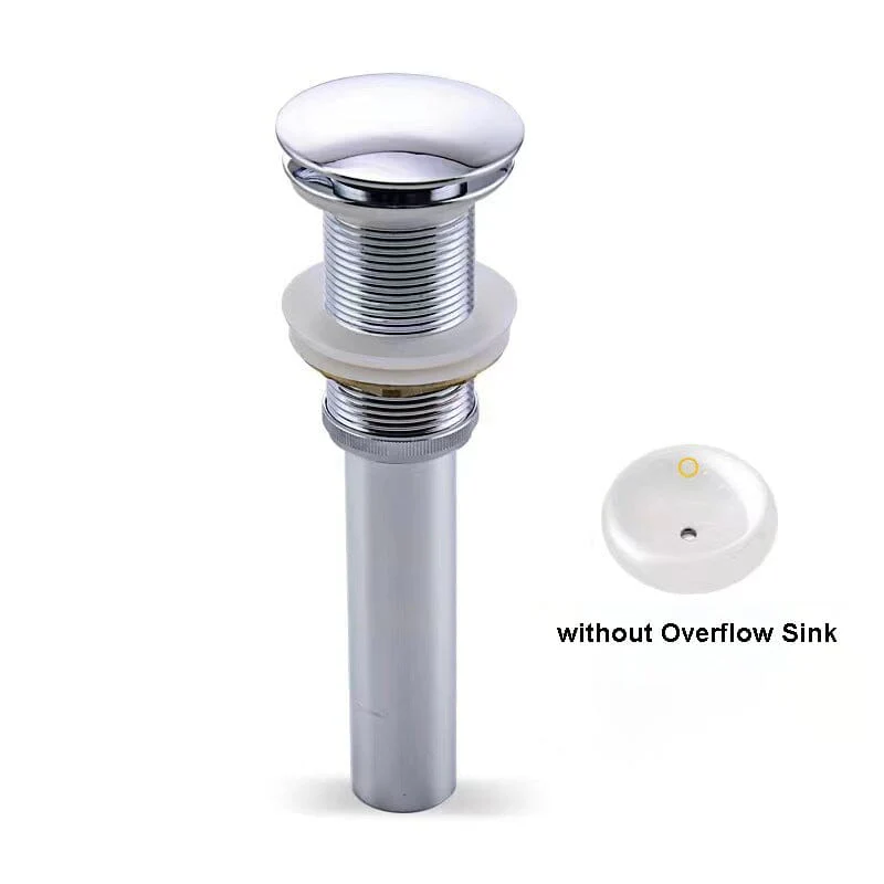 Bathroom Sink Drain without Overflow Vessel Sink Lavatory Vanity Pop Up Drain Stopper - Image 5