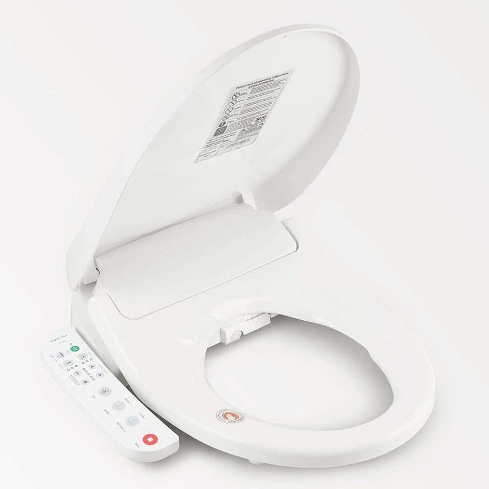 Bidet Seat for Elongated Toilets - Electronic Heated Toilet Seat with Warm Air Dryer and Temperature Controlled Wash Functions