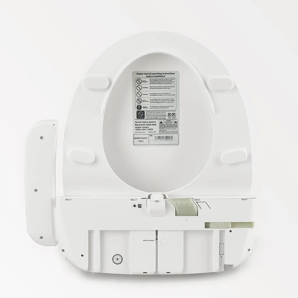 Bidet Seat for Elongated Toilets - Electronic Heated Toilet Seat with Warm Air Dryer and Temperature Controlled Wash Functions - Image 10