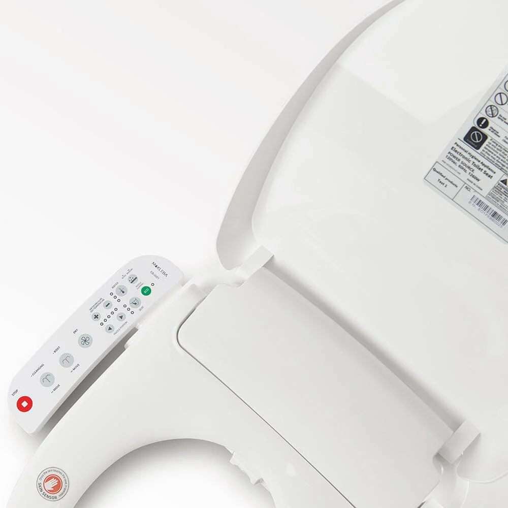 Bidet Seat for Elongated Toilets - Electronic Heated Toilet Seat with Warm Air Dryer and Temperature Controlled Wash Functions - Image 7