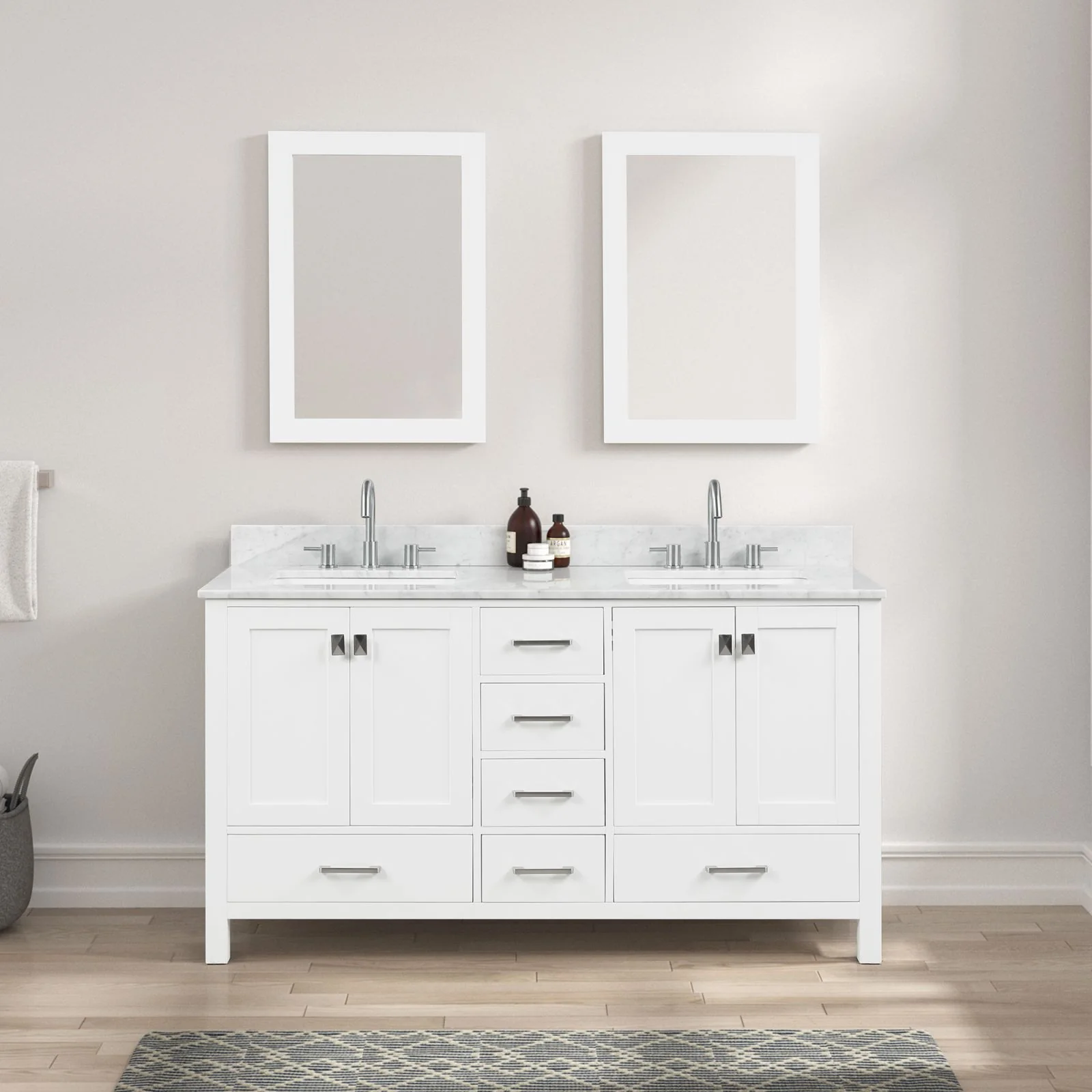 Blossom 24" x 32" Wall-Mounted Rectangle Framed Mirror with Mounting Hardware - Image 6