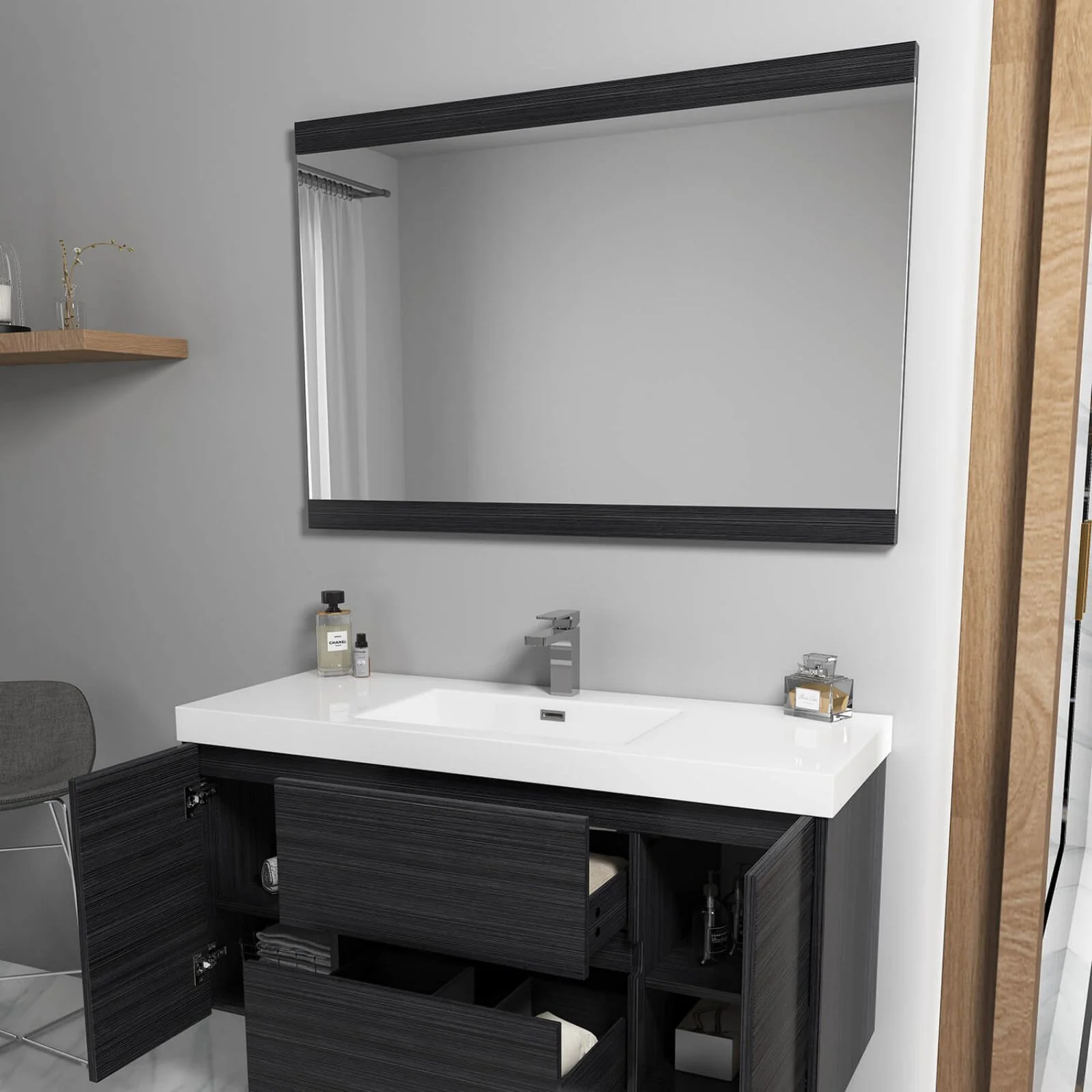 Blossom Valencia Classic 48" Wall-Mounted Vanity Base - 2 Doors & 2 Drawers - Image 10