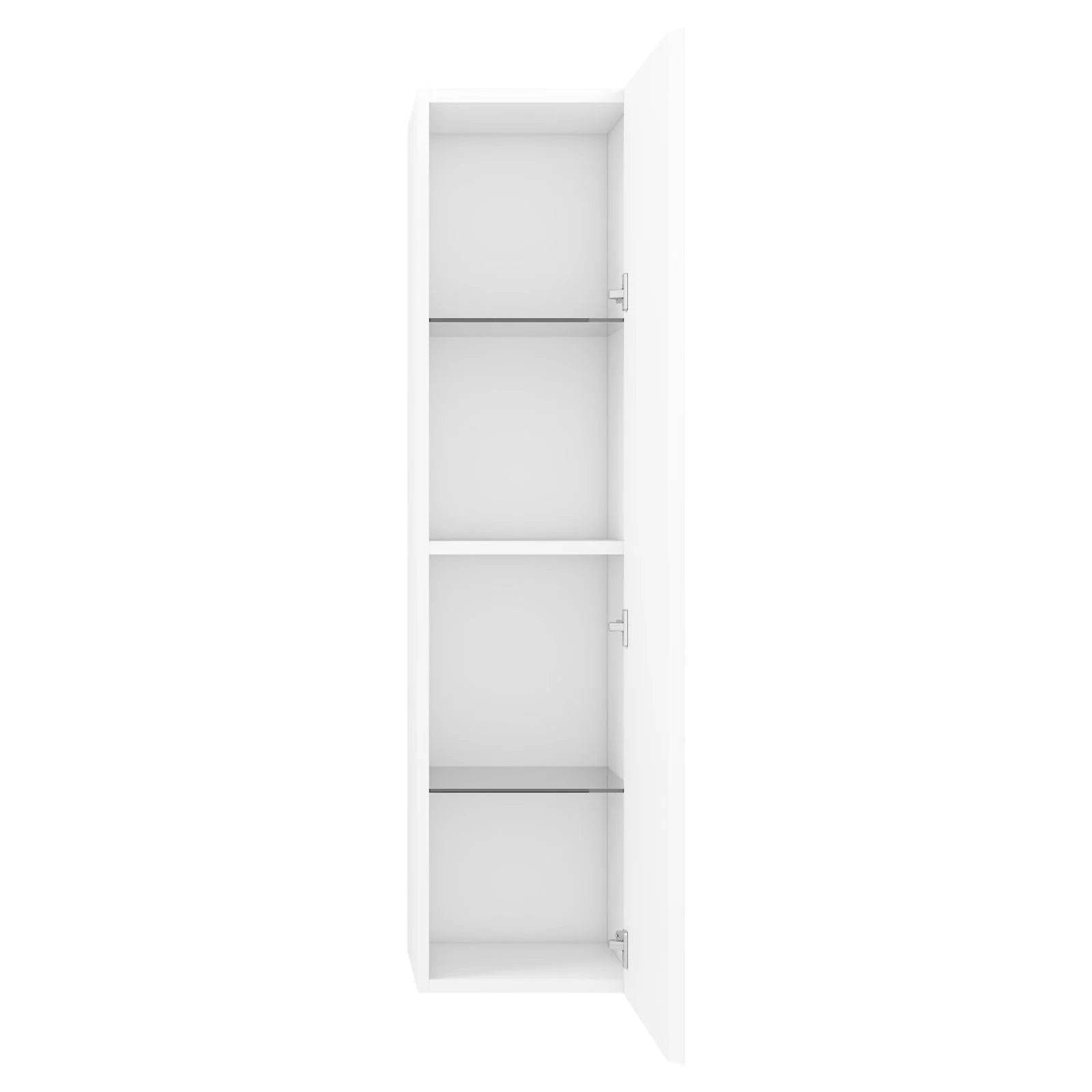 Blossom Positano 48" Wall-Mounted Side Cabinet - 1 Door, 3 Shelves - Image 3