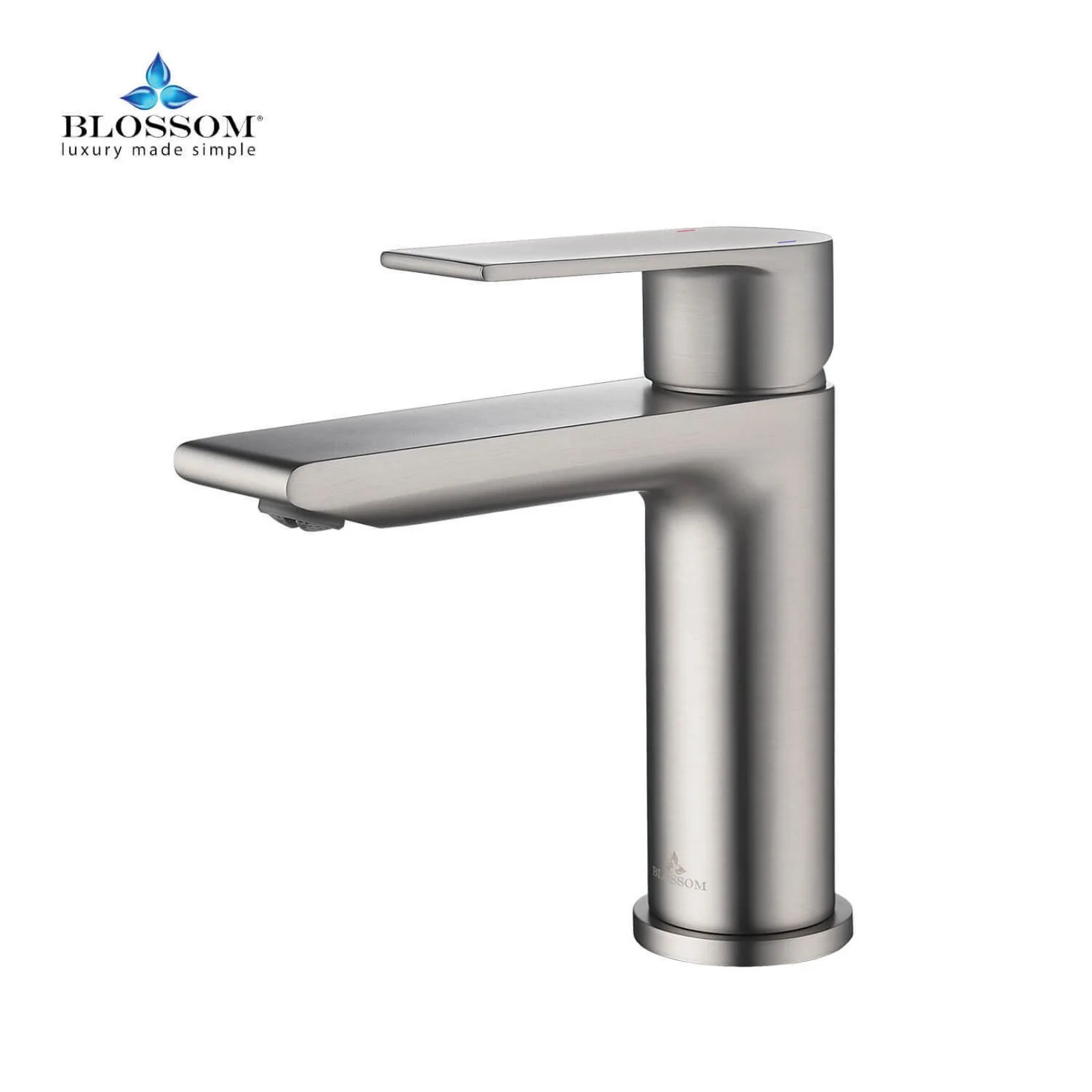 Blossom 5"x 6" Solid Brass Lever Handle Single Hole Bathroom Sink Faucet - Image 36
