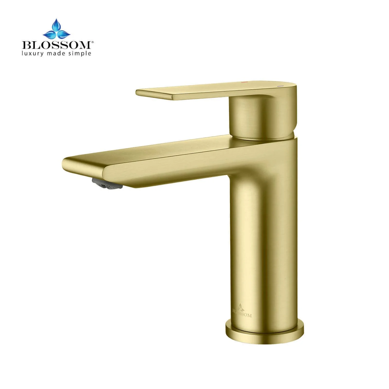 Blossom 5"x 6" Solid Brass Lever Handle Single Hole Bathroom Sink Faucet - Image 9