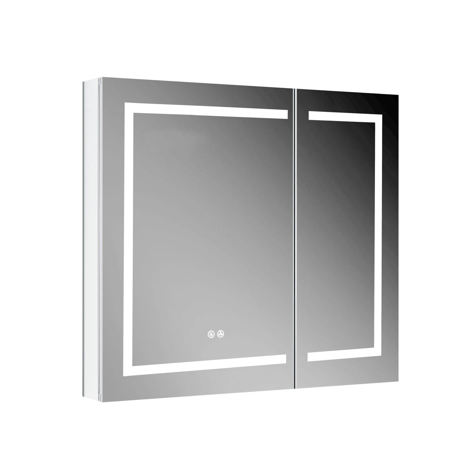 Blossom Vega 36" x 32" LED Mirror Medicine Cabinet - 2 Doors, Defogger, 3 Glass Shelves