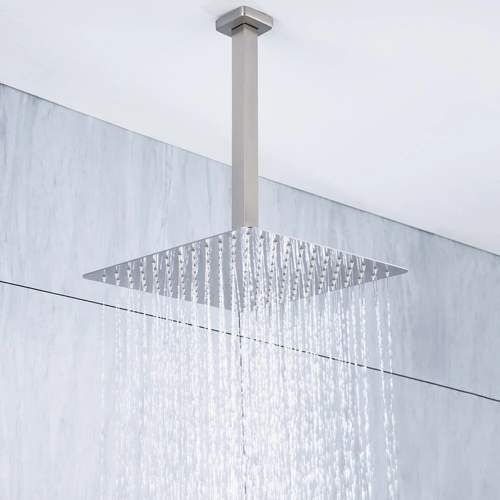 Ceiling Mount Shower 2 Spray Patterns with 12 in. Rain Shower Head Systems - Image 29
