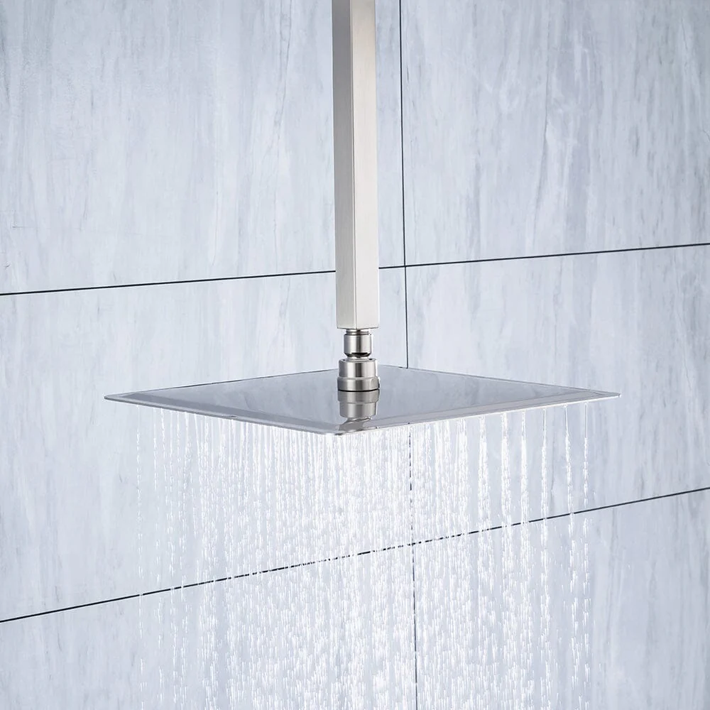 Ceiling Mount Shower 2 Spray Patterns with 12 in. Rain Shower Head Systems - Image 30