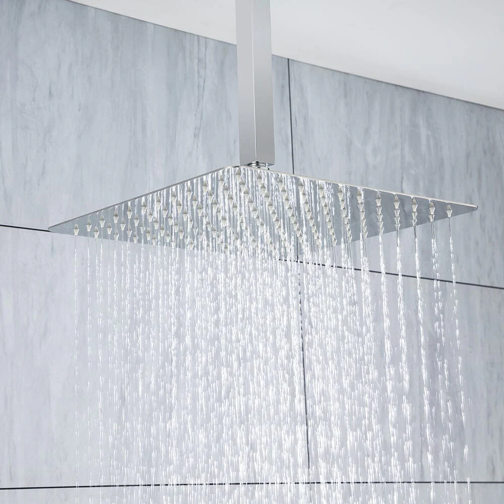 Ceiling Mount Shower 2 Spray Patterns with 12 in. Rain Shower Head Systems - Image 45