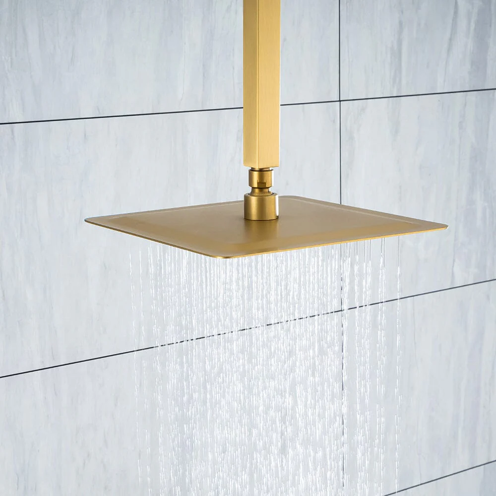 Ceiling Mount Shower 2 Spray Patterns with 12 in. Rain Shower Head Systems - Image 5