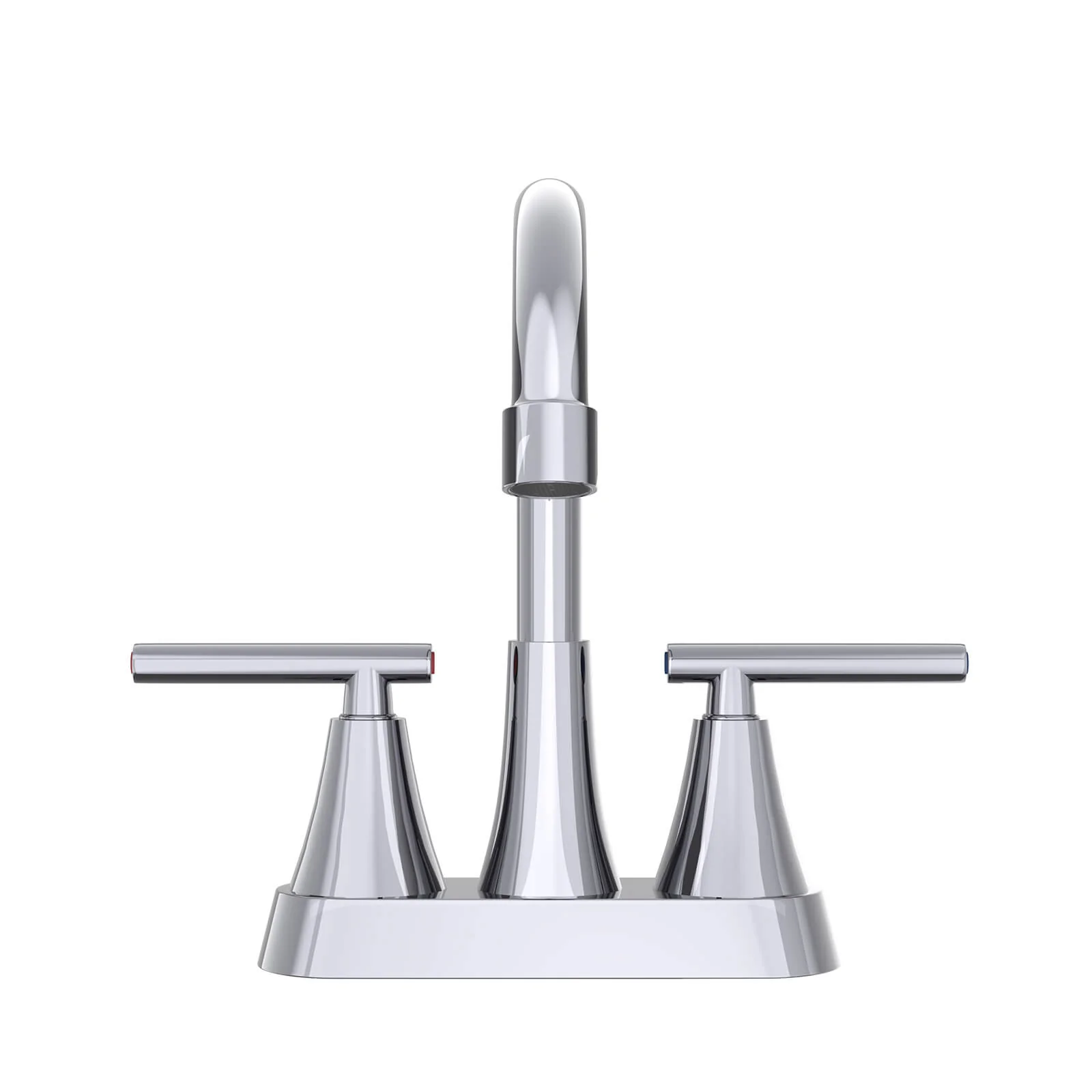 Chrome Double-Lever Bathroom Lavatory Faucet - Image 4