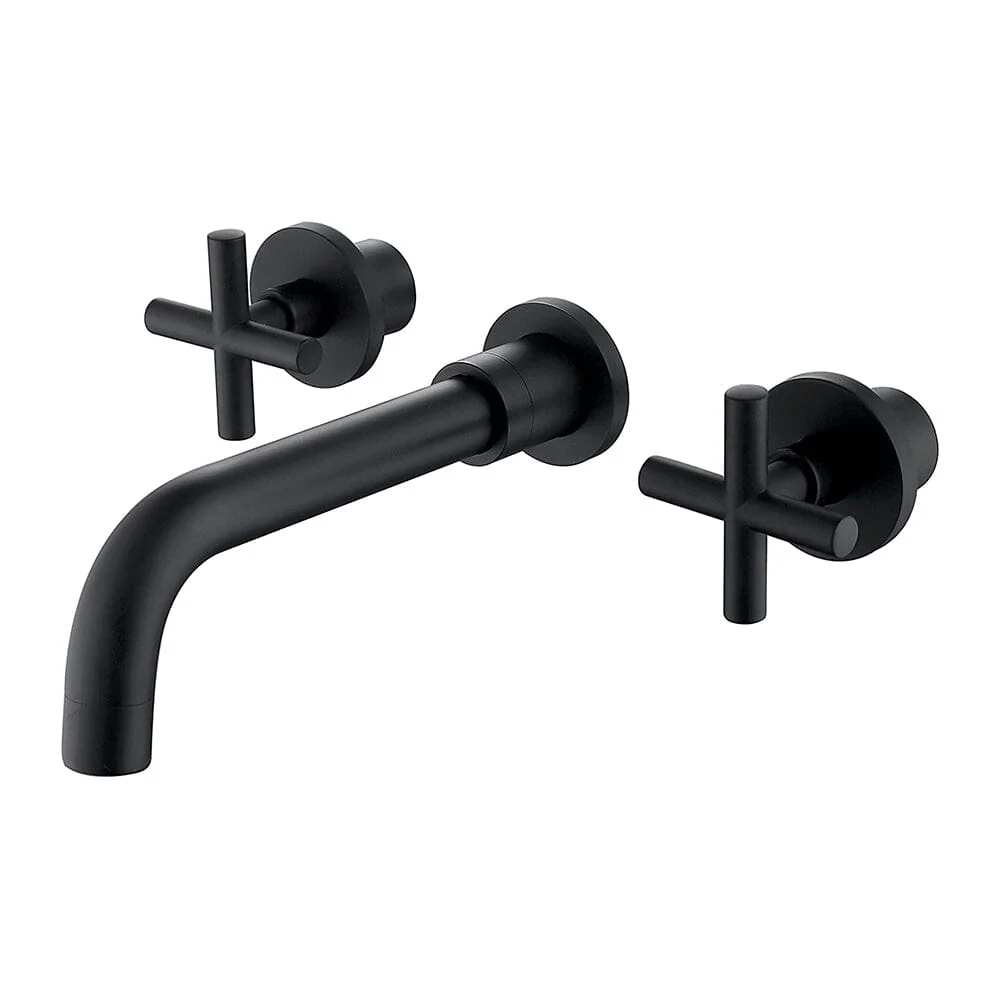 Giving Tree Double Handle Wall Mounted Bathroom Sink Faucet - Image 6